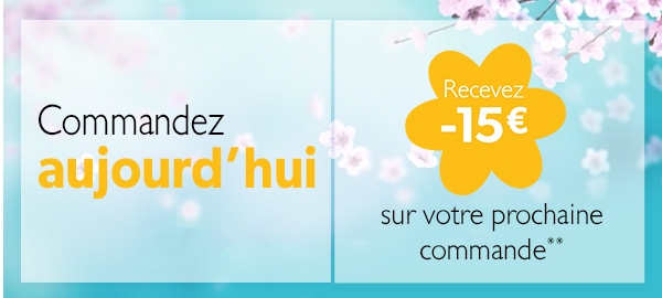 -15€ sur votre prochaine commande