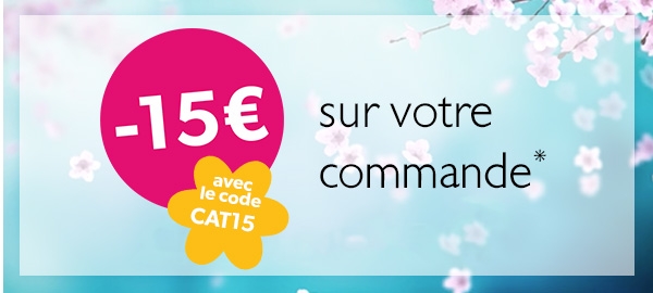 -15€ de remise immédiate sur votre commande